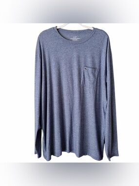 Vineyard Vines | Men’s Edgartown Long Sleeve Tee Shirt Pocket Logo Navy Plus 2XL